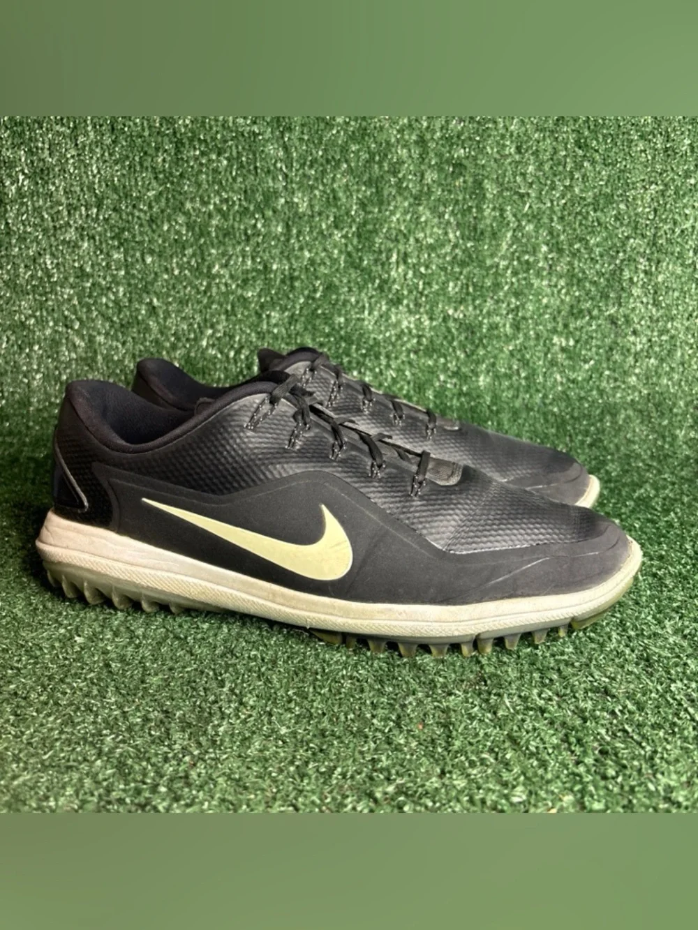 Nike Lunar Control Vapor 2 Golf Shoes Men’s 10.5 899633-002‎ Black White